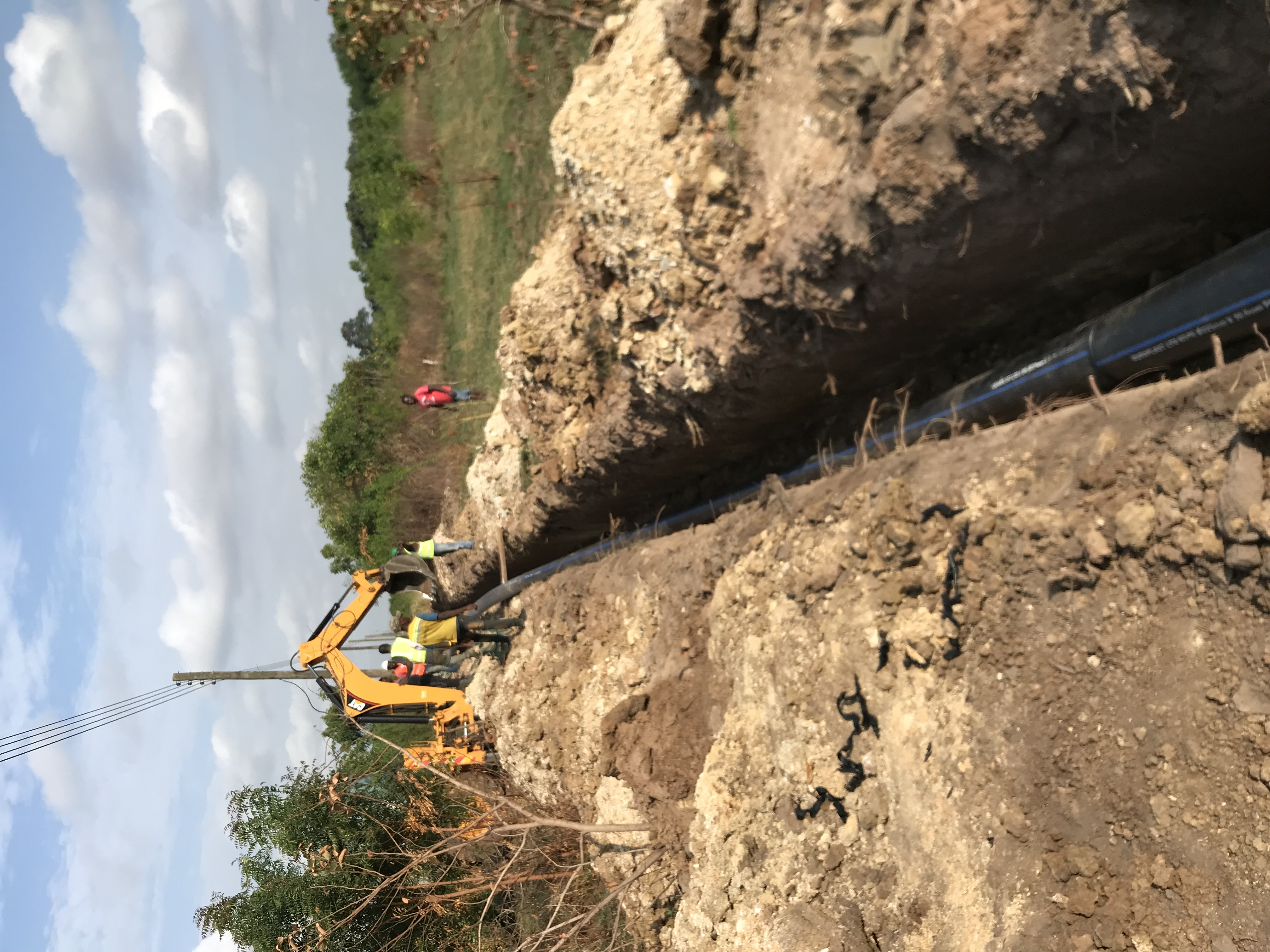 Pipe laying stage three